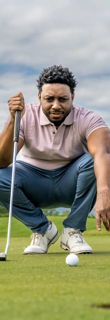 Golfer portrait